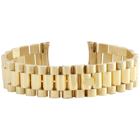 solid gold bands on rolex|18k gold watch band.